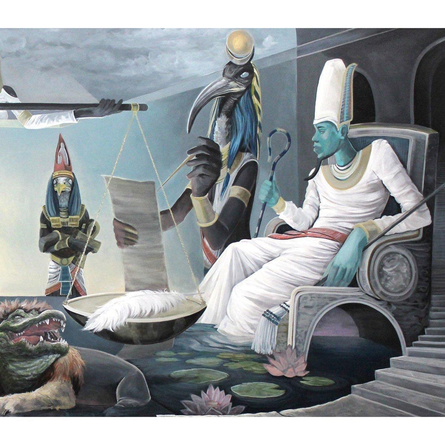 THE WEIGHING OF THE HEART-Limited edition print-BK The Artist Store