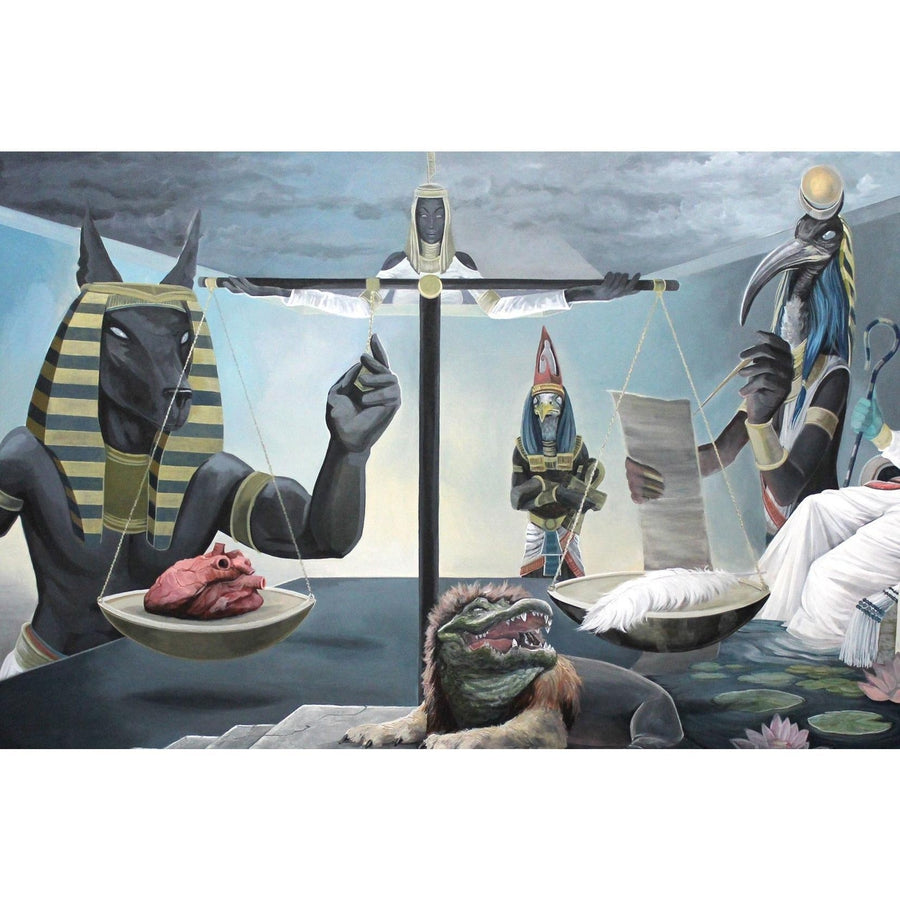 THE WEIGHING OF THE HEART-Limited edition print-BK The Artist Store