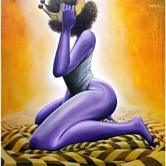 PURPLE IS FOR ROYALTY (#1) "QUEEN"-Limited edition print-BK The Artist Store